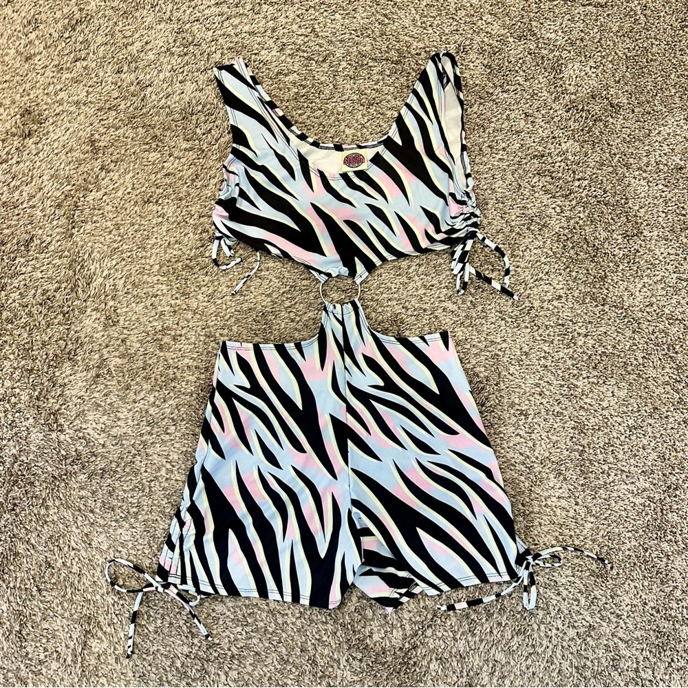 AJS Design Custom O-Ring Playsuit Rave Festival